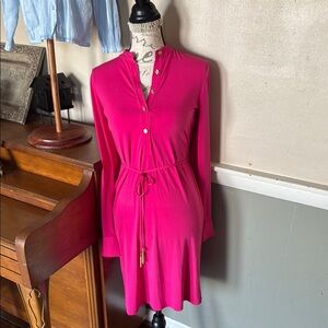 Calvin Klein Pink Long Sleeve Dress